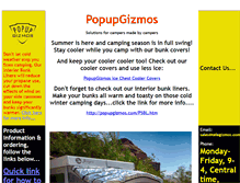 Tablet Screenshot of popupgizmos.com